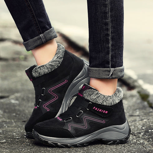 Hiking Shoes For Women Real Leather Non-Slip Outdoor Hiking Boots Trekking Shoes Waterproof Sport Sneakers Camping Sport Shoes - ROUTINE FASHION